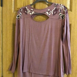 Long sleeve floral top